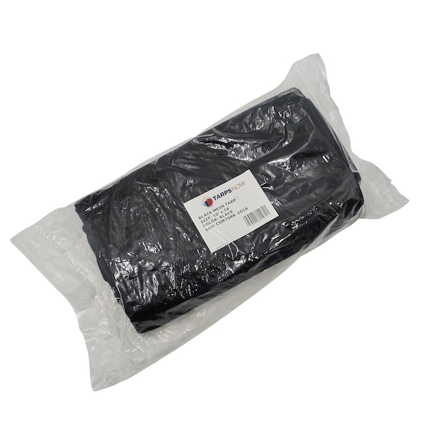 Tarps Now 4 ft x 25 ft Mesh Tarp, Black CSM70BK-0425 | Zoro